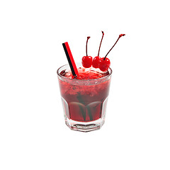 Image showing Red cocktail Manhattan