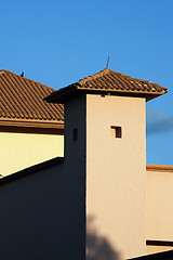 Image showing Resort building with tile roof