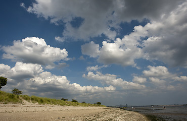 Image showing Clouds in the blue sky 