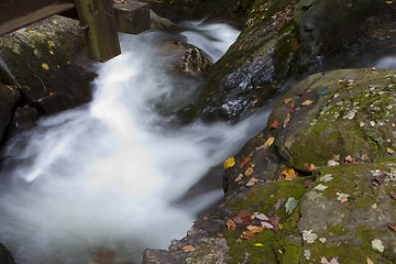 Image showing Forest waterfall in Helen Georgia