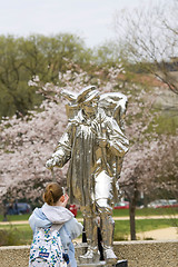 Image showing Statue in Smithsonian park Washington DC 