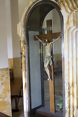 Image showing Jesus Christ on the cross in church