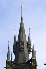 Image showing Prague's church steeples