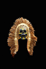Image showing Native American Mask Isolated on Black Background