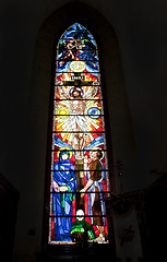 Image showing Stained glass window in Washington Masonic National Memorial