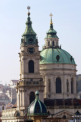 Image showing Prague's church steeples