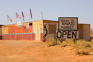 Image showing Sign: Navajo Market 