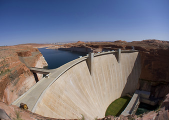 Image showing Glen Canyon Dam at Lake Powell & Page, AZ