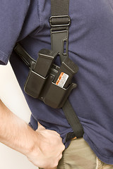 Image showing holster with gun.