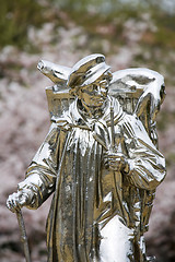 Image showing Statue in Smithsonian park Washington DC 