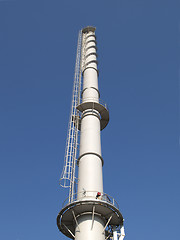 Image showing Smoke-stack at factory