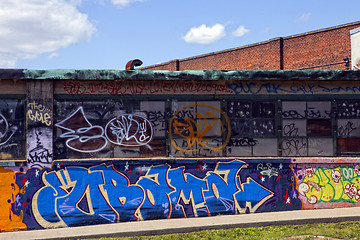 Image showing Graffiti wall in New York