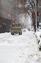 Image showing Snow removing in Manhatten