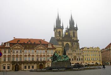 Image showing Prague's church steeples