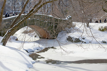 Image showing Gapstow Bridge. Central Park. 