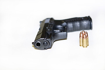 Image showing Walther and bullets