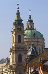 Image showing Prague's church steeples