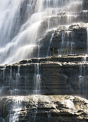 Image showing Finger lakes region waterfall in the summer