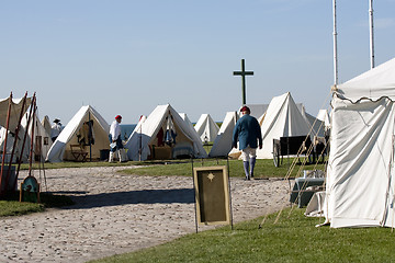 Image showing English Camp at Old Fort Niagara