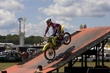 Image showing Stunt Biker. Free stile performing