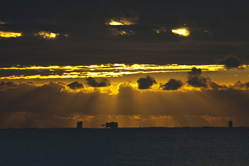 Image showing Morning waves at Caribbean sea