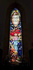 Image showing Stained glass window in Washington Masonic National Memorial