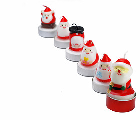 Image showing Funny Christmas candles