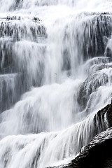 Image showing Finger lakes region waterfall in the summer