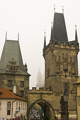 Image showing Prague's church steeples