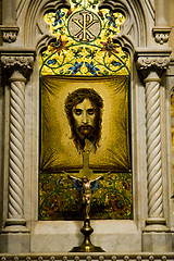 Image showing Saint Patrick's Cathedral. Mosaic of Veronica's Veil . New York.