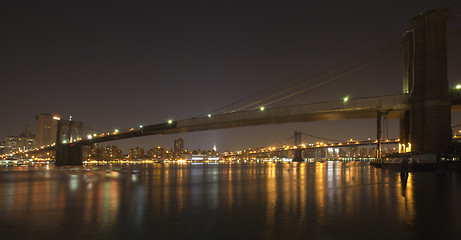 Image showing Downtown Manhattan at night