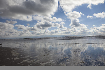 Image showing Rockaway beach. NY. Day after Hurricane Sandy