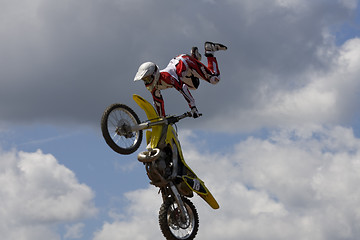 Image showing Stunt Biker. Free stile performing