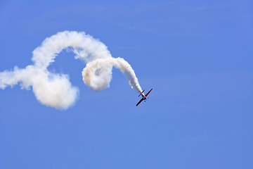 Image showing A plane performing in an air show 