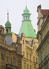 Image showing Prague's steeples