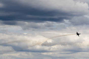 Image showing Blue Angels Fly in Tight Formation