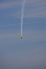 Image showing A plane performing in an air show at Jones Beach