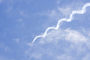 Image showing A plane performing in an air show at Jones Beach