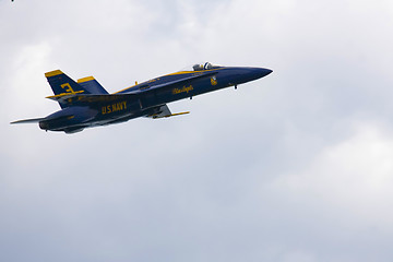 Image showing Blue Angels Fly in Tight Formation