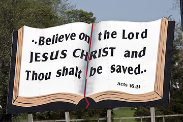 Image showing Bible Billboard