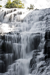 Image showing Finger lakes region waterfall in the summer