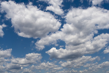 Image showing  clouds in the blue sky 