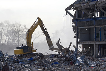 Image showing SHEA Stadium building is demolished 