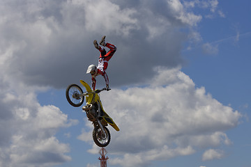 Image showing Stunt Biker. Free stile performing