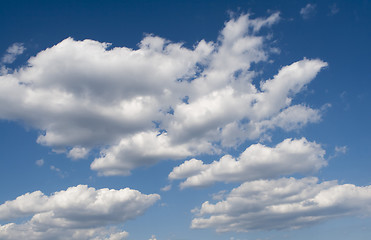 Image showing  clouds in the blue sky 