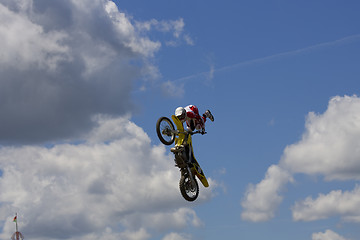 Image showing Stunt Biker. Free stile performing