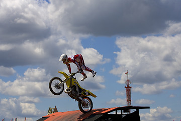 Image showing Stunt Biker. Free stile performing