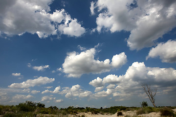 Image showing Clouds in the blue sky 