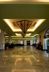 Image showing Fancy bright  lobby of resort