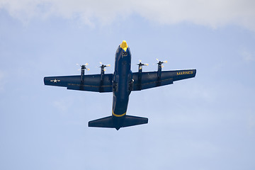 Image showing A plane performing in an air show